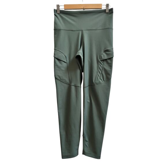 Old Navy New PowerSoft High Rise Go Dry Leggings Size Large Gym Workout - Picture 2 of 10